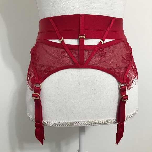 Honey Birdette Other - $55! Honey Birdette Red Garter Belt